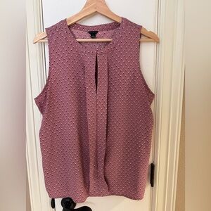 Ann Taylor Mauve Sleeveless Blouse